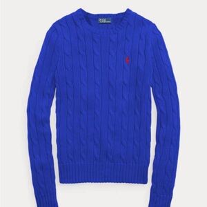 Polo by Ralph Lauren Men's Blue Cable Knit Sweater